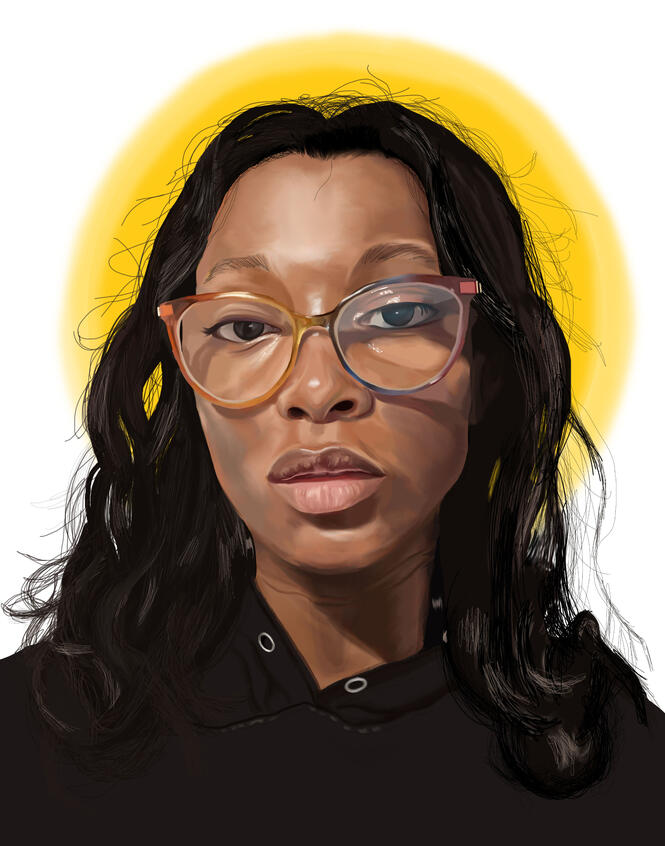 Portrait Study #2 (This is What Heartbreak Looks Like), 2025 (Adobe Photoshop & Procreate)