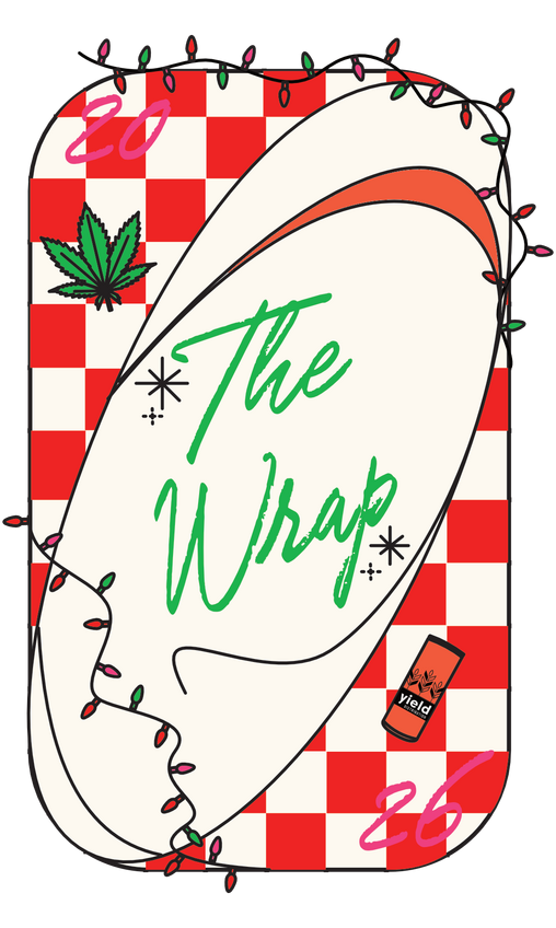 Red version of the key art, with the initial idea of incorporating weed paraphernalia.