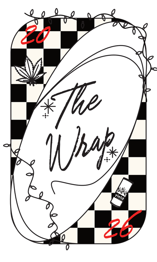 B/W version of the key art, with the initial idea of incorporating weed paraphernalia.