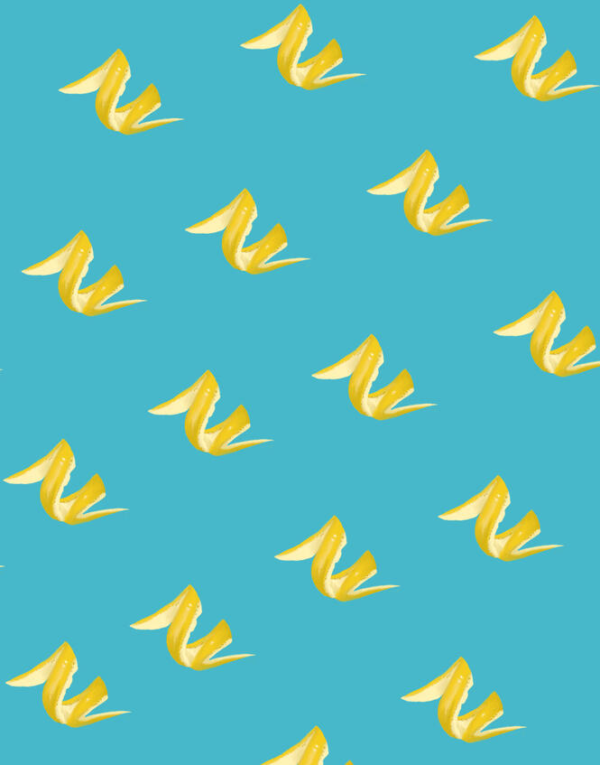 Lemon peel illustration