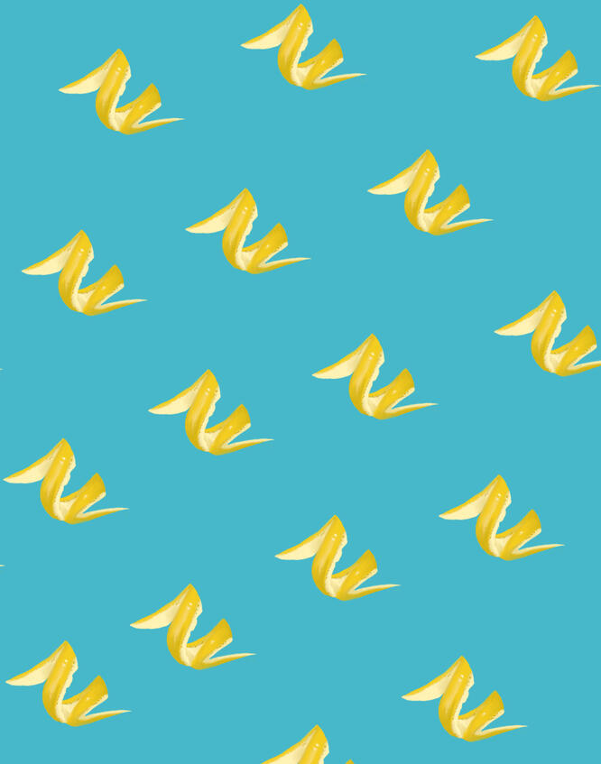 Lemon peel illustration